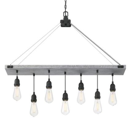 Westinghouse 6116440 - Lustre à chaîne ASHWOOD 7xE27/60W/230V