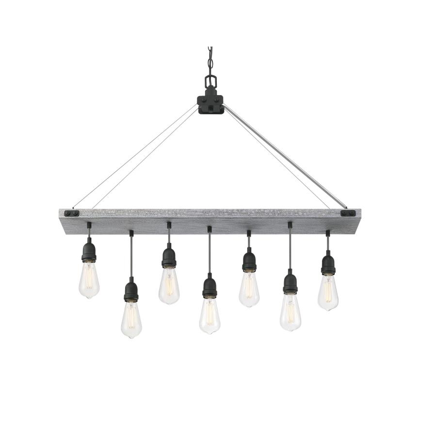 Westinghouse 6116440 - Lustre à chaîne ASHWOOD 7xE27/60W/230V