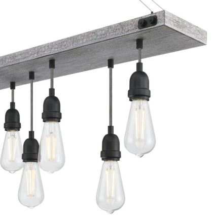 Westinghouse 6116440 - Lustre à chaîne ASHWOOD 7xE27/60W/230V