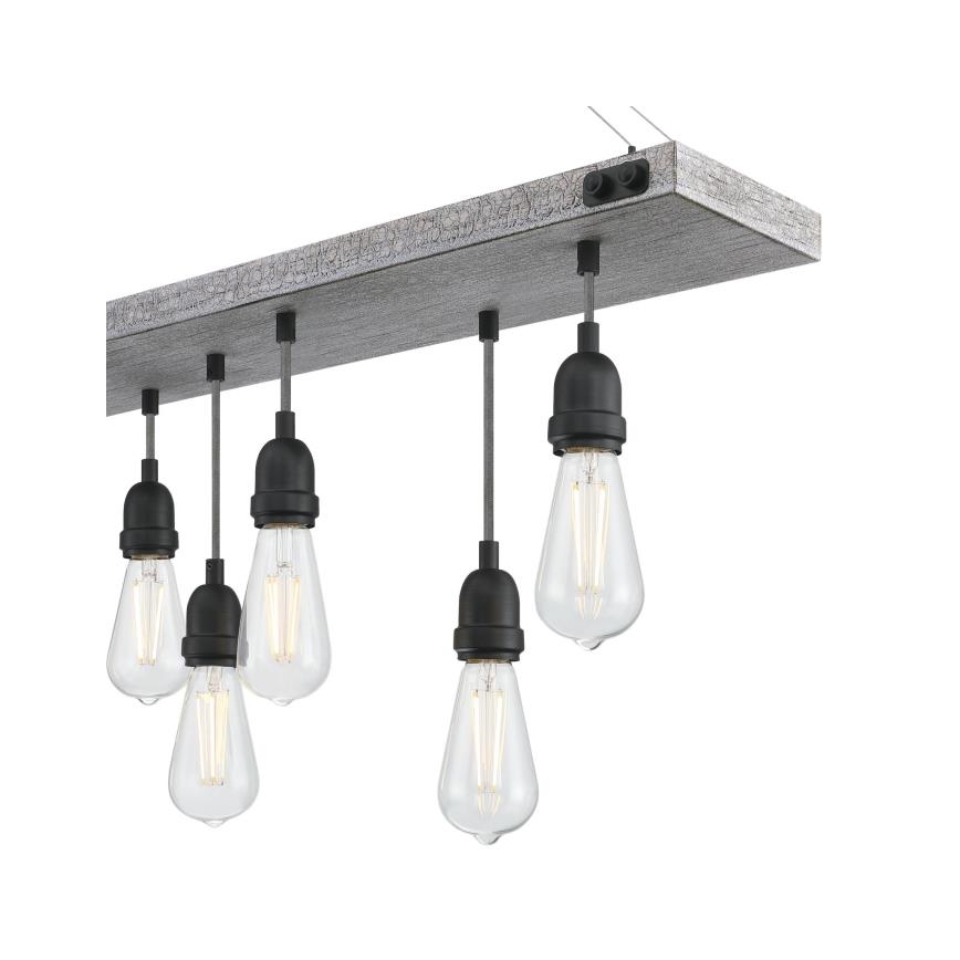 Westinghouse 6116440 - Lustre à chaîne ASHWOOD 7xE27/60W/230V