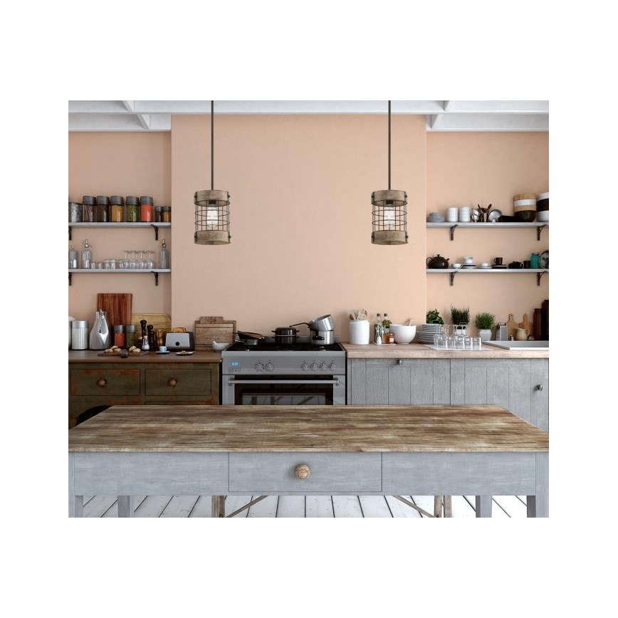 Westinghouse 61180 - Suspension sur câble LANGSTON 1xE27/60W/230V Ø 19 cm pin