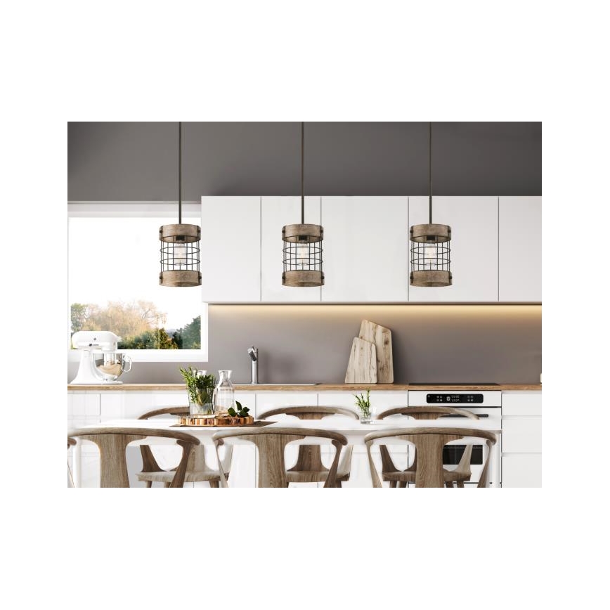 Westinghouse 61180 - Suspension sur câble LANGSTON 1xE27/60W/230V Ø 19 cm pin