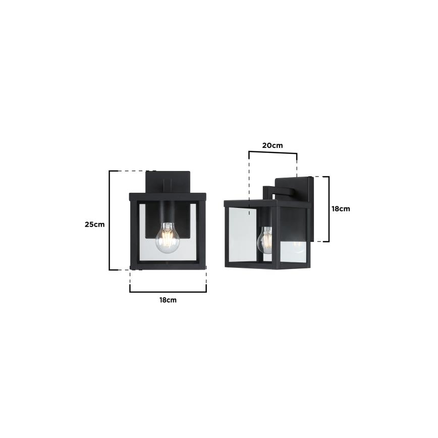 Westinghouse 6124240 - Applique murale d'extérieur QUEENSLAND 1xE27/60W/230V IP44