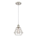 Westinghouse 6337240 - Suspension sur câble NATHAN 1xE27/60W/230V Ø 19 cm argentée