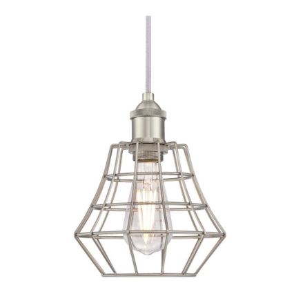 Westinghouse 6337240 - Suspension sur câble NATHAN 1xE27/60W/230V Ø 19 cm argentée