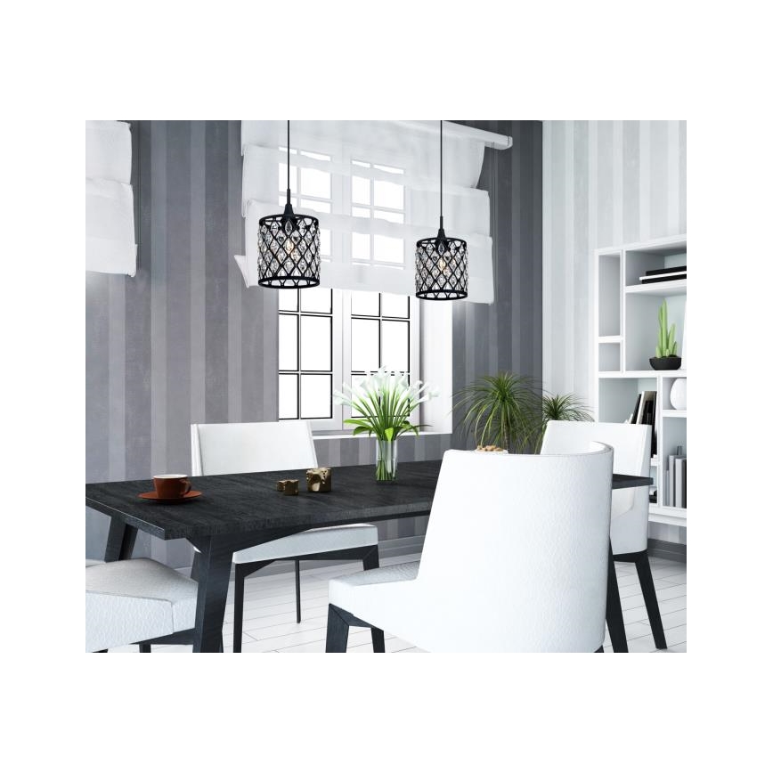 Westinghouse 6362740 - Suspension sur câble WALTZ 1xE27/60W/230V Ø 19 cm