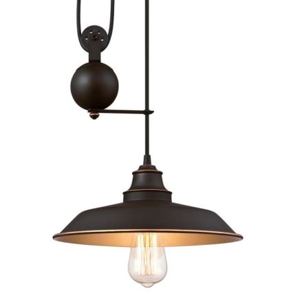 Westinghouse 6363240 - Suspension LED sur câble IRON HILL 1xE27/60W/230V Ø 31 cm