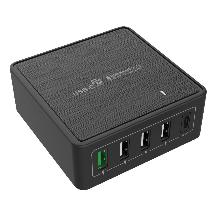 Winner Group - Adaptateur de charge rapide 5xUSB-C Power Delivery 60W noir