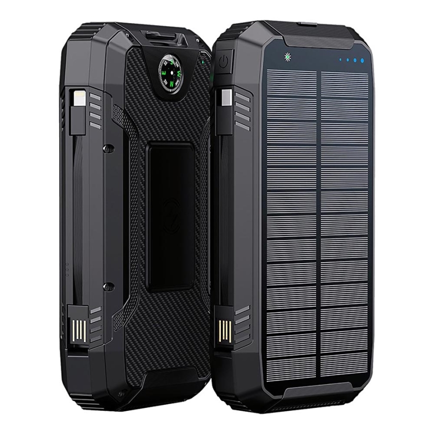 Winner Group - Batterie portative avec charge sans fil et panneau solaire 20000 mAh 20W PD