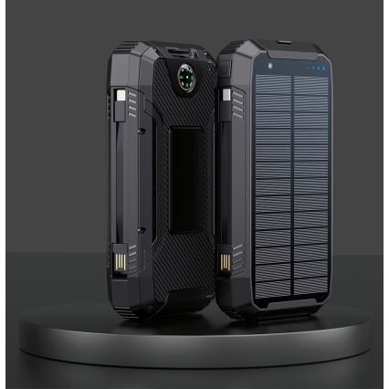 Winner Group - Batterie portative avec charge sans fil et panneau solaire 20000 mAh 20W PD