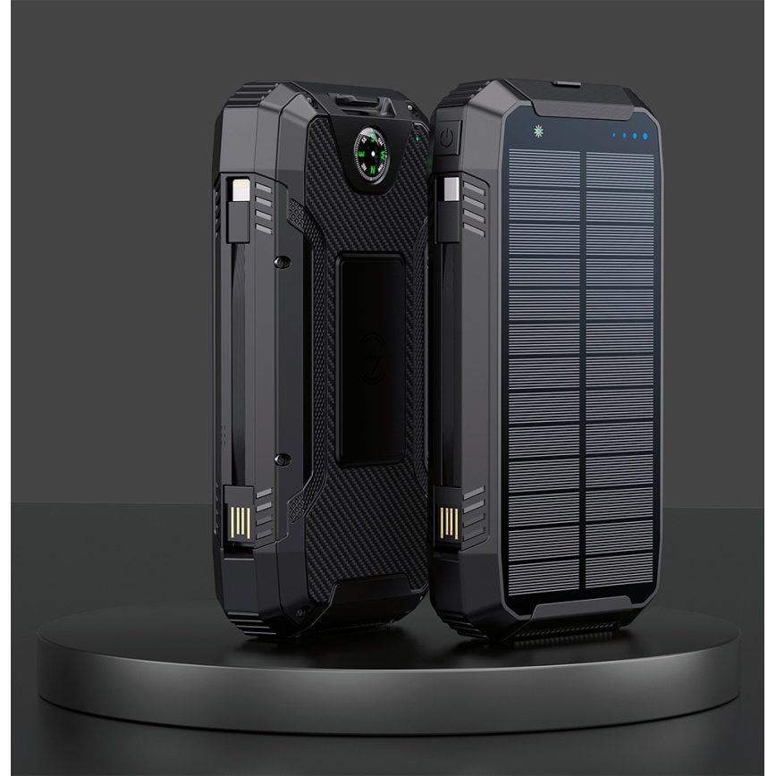 Winner Group - Batterie portative avec charge sans fil et panneau solaire 20000 mAh 20W PD