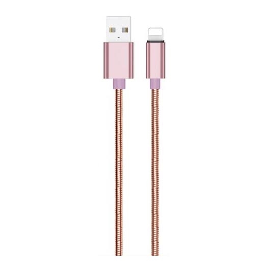 Winner Group - Câble USB Lightning / USB-A 1m rose