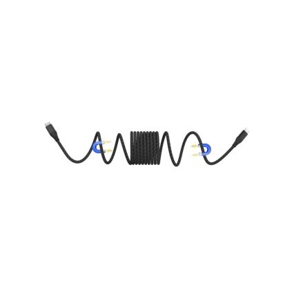 Winner Group - Câble USB magnétique USB-C / USB-C 60W 1m noir
