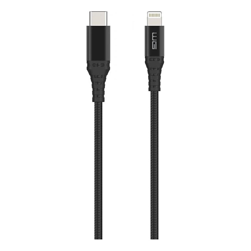 Winner Group - Câble USB MFI Lightning / USB-C 1m noir