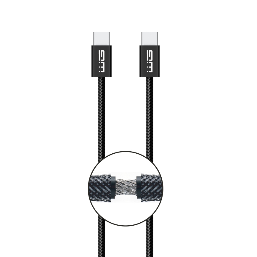 Winner Group - Câble USB USB-C / USB-C 60W 3m noir