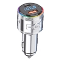 Winner Group - Chargeur de voiture 20 W avec émetteur FM et kit mains libres, argenté