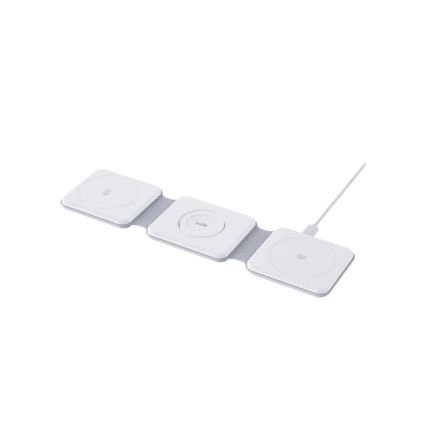 Winner Group - Chargeur sans fil pliable 3-en-1 MAXFLEX 22,5W blanc