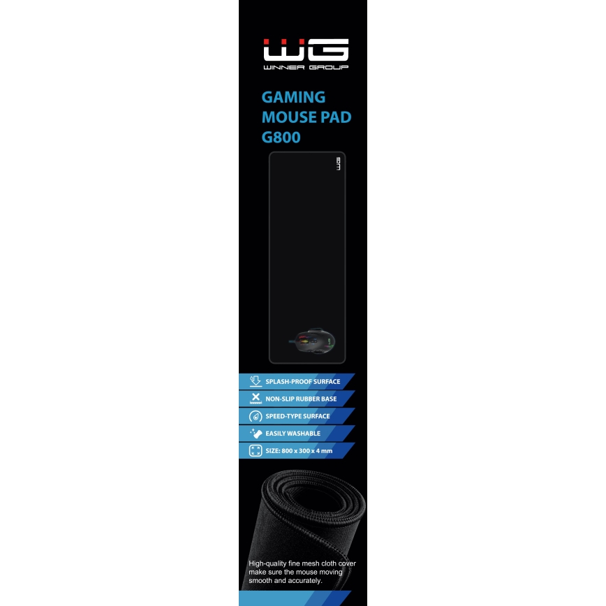 Winner Group - Clavier et tapis de souris gaming 30x80 cm noir