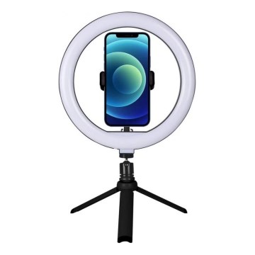 Winner Group - Lampe de bureau LED dimmable avec trépied et support pour le vlogging LED/10W/5V