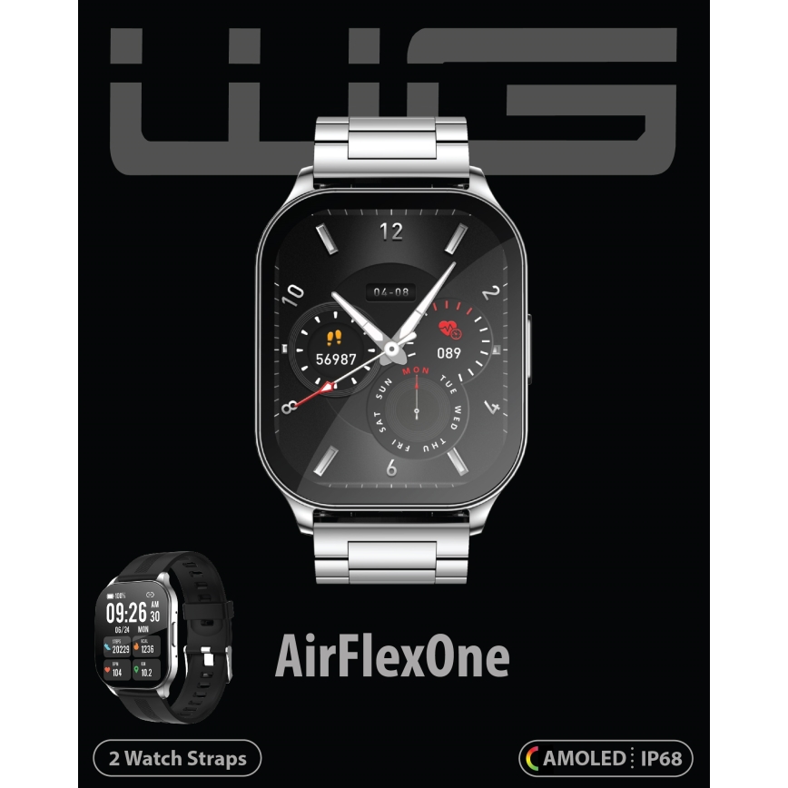 Winner Group - Montre connectée AirFlexOne 300 mAh IP68 argentée