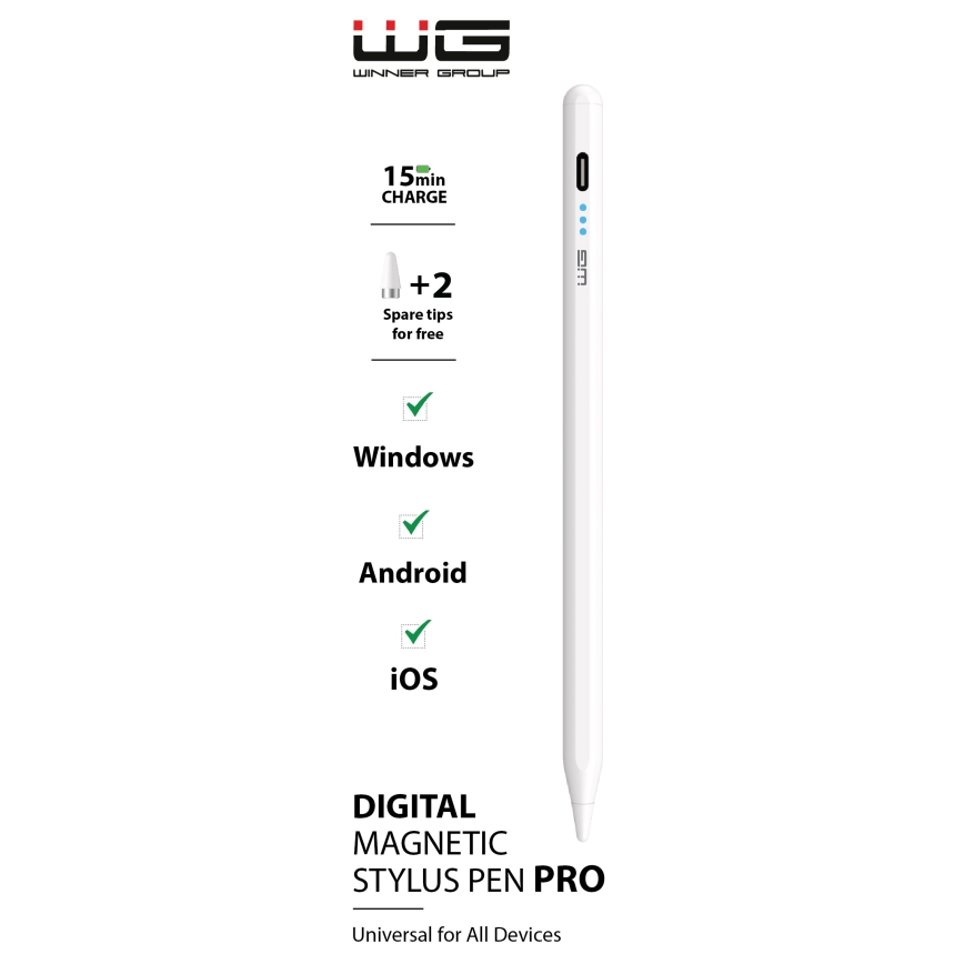 Winner Group - Stylet magnétique blanc