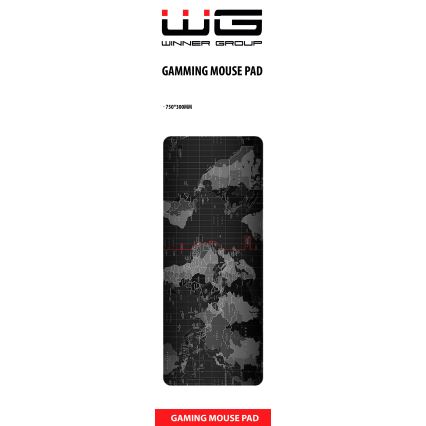 Winner Group - Tapis de clavier et souris 30x75 cm monde