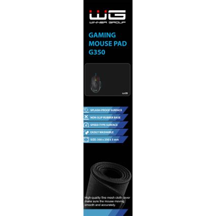 Winner Group - Tapis de souris gaming 35x25 cm noir
