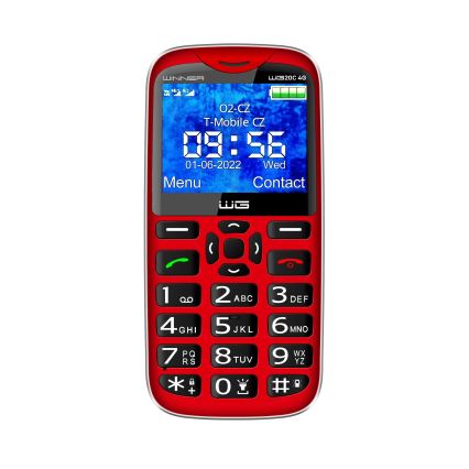 Winner Group - Téléphone portable pour personnes âgées 1600 mAh rouge