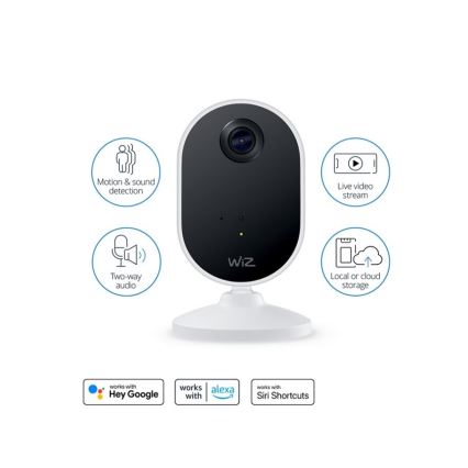 WiZ - Caméra intérieure Full HD 1080P Wi-Fi