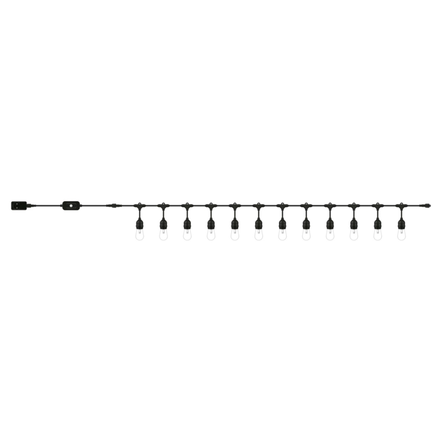 WiZ - Guirlande extérieure LED RVBW à intensité variable 12xLED 14,4m IP65 2700-5000K Wi-Fi