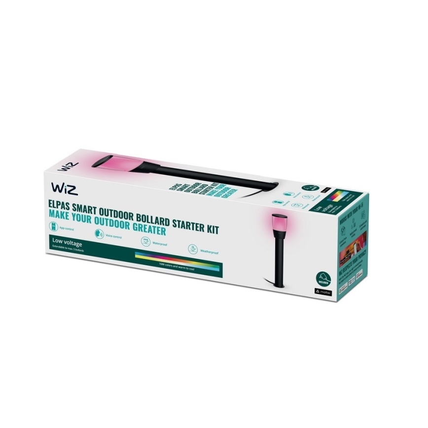 WiZ - Lampe extérieure LED RGBW dimmable ELPAS LED/4,8W/12/230V 2700-5000K IP65 Wi-Fi