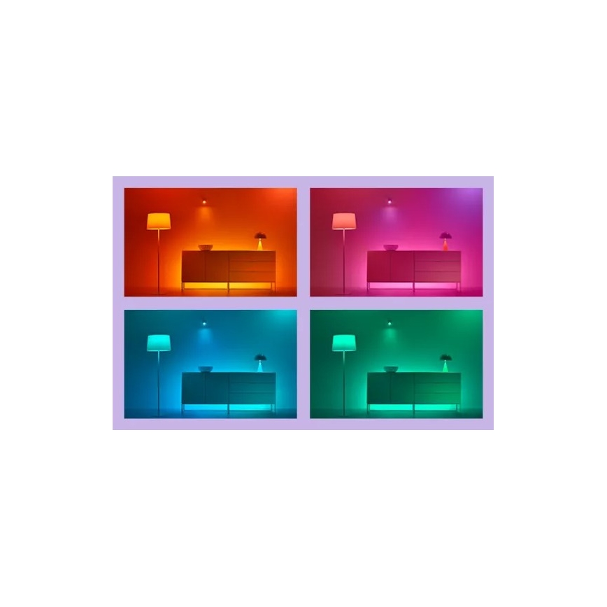 WiZ - Kit 2x luminaires LED RGBIC dimmables GRADIENT LED/8,2W/230V 2700-6500K Wi-Fi