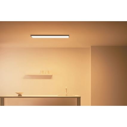 WiZ - Panneau LED à intensité variable SUPERSLIM LED/36W/230V 2700-6500K Wi-Fi noir