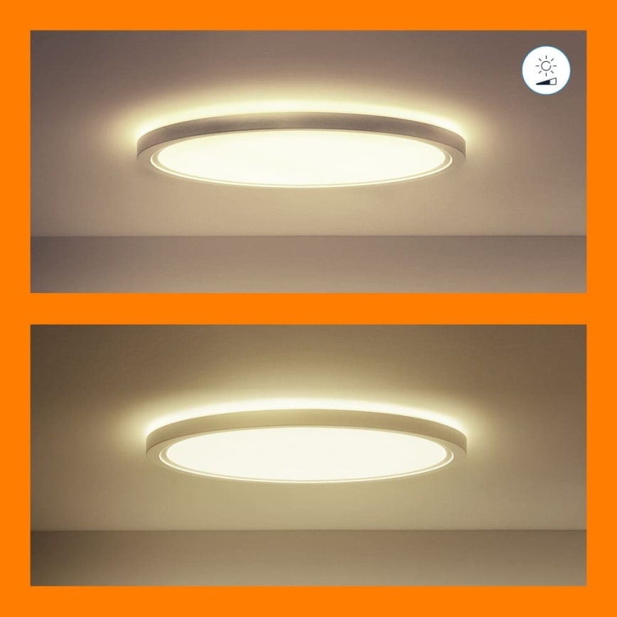 WiZ - Plafonnier à intensité variable LED RVB SUPERSLIM LED/22W/230V 2700-6500K Wi-Fi blanc