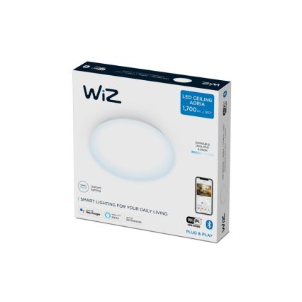 WiZ - Plafonnier LED à intensité variable SUPERSLIM LED/17W/230V 4000K Wi-Fi