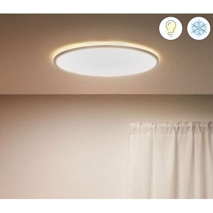 WiZ - Plafonnier LED à intensité variable SUPERSLIM LED/32W/230V 2700-6500K Wi-Fi blanc