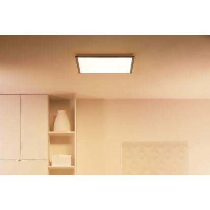 WiZ - Plafonnier LED à intensité variable SUPERSLIM LED/36W/230V 2700-6500K Wi-Fi noir