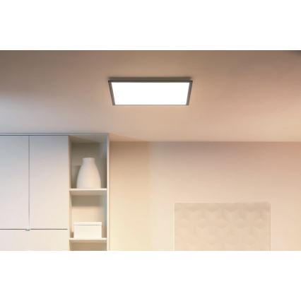 WiZ - Plafonnier LED à intensité variable SUPERSLIM LED/36W/230V 2700-6500K Wi-Fi noir