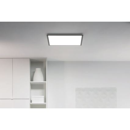 WiZ - Plafonnier LED à intensité variable SUPERSLIM LED/36W/230V 2700-6500K Wi-Fi noir