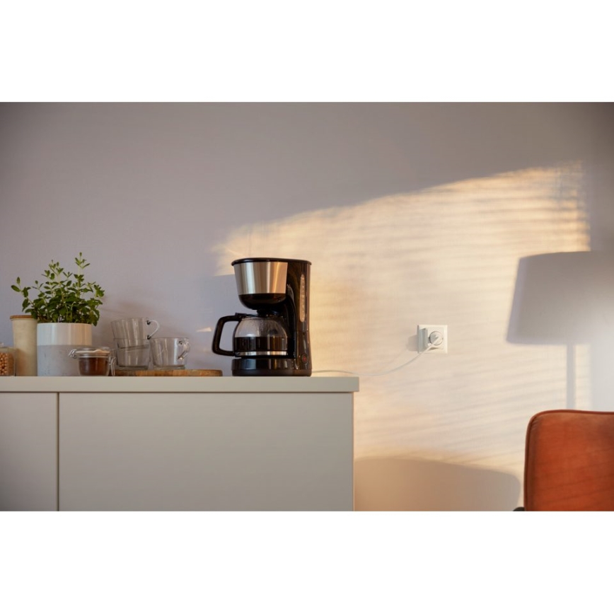 WiZ - Prise connectée F 2300W + powermeter Wi-Fi SCHUKO