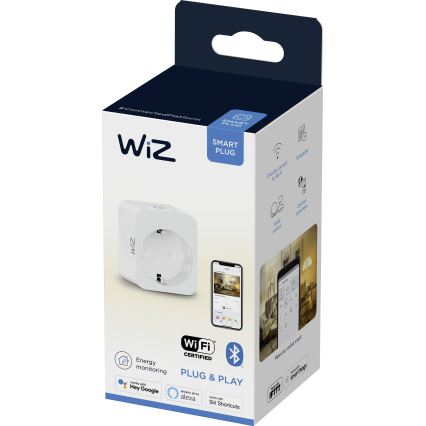 WiZ - Prise connectée F 2300W + powermeter Wi-Fi SCHUKO