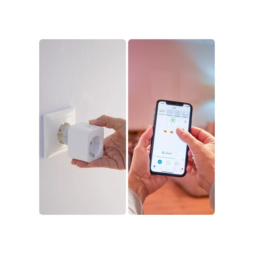 WiZ - Prise connectée F 2300W Wi-Fi SCHUKO