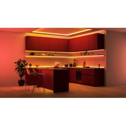 WiZ - Ruban LED RGBIC dimmable 4m LED/10,2W/5V 2700-6500K Wi-Fi