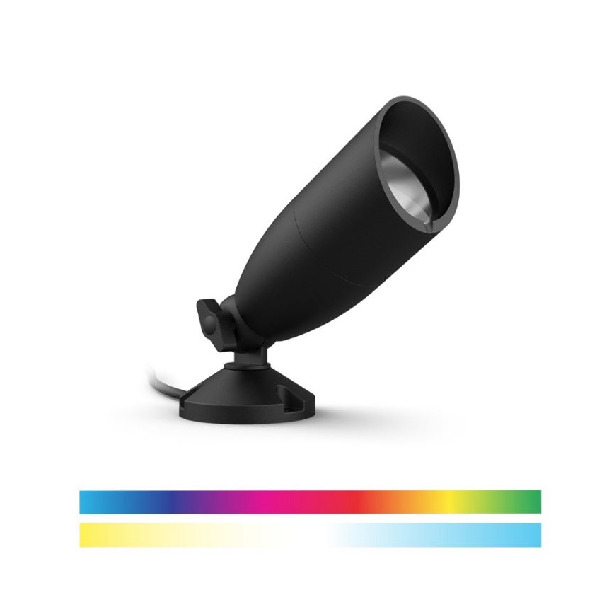 WiZ - Spot d'extérieur RGBW à intensité variable SPOT LED/4W/12V 2700K-5000K IP65 Wi-Fi