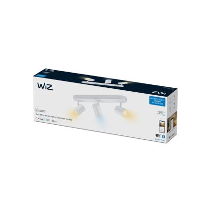 WiZ - Spot LED à intensité variable IMAGEO 3xGU10/4,9W/230V 2700-6500K Wi-Fi CRI 90 blanc