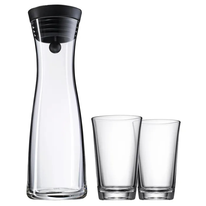 WMF - Carafe à eau BASIC 1 l + 2 verres
