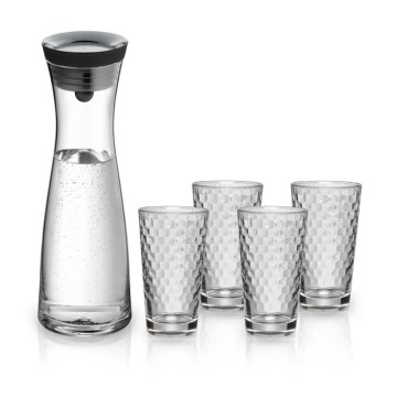 WMF - Carafe à eau Basic 1 l + 4 verres
