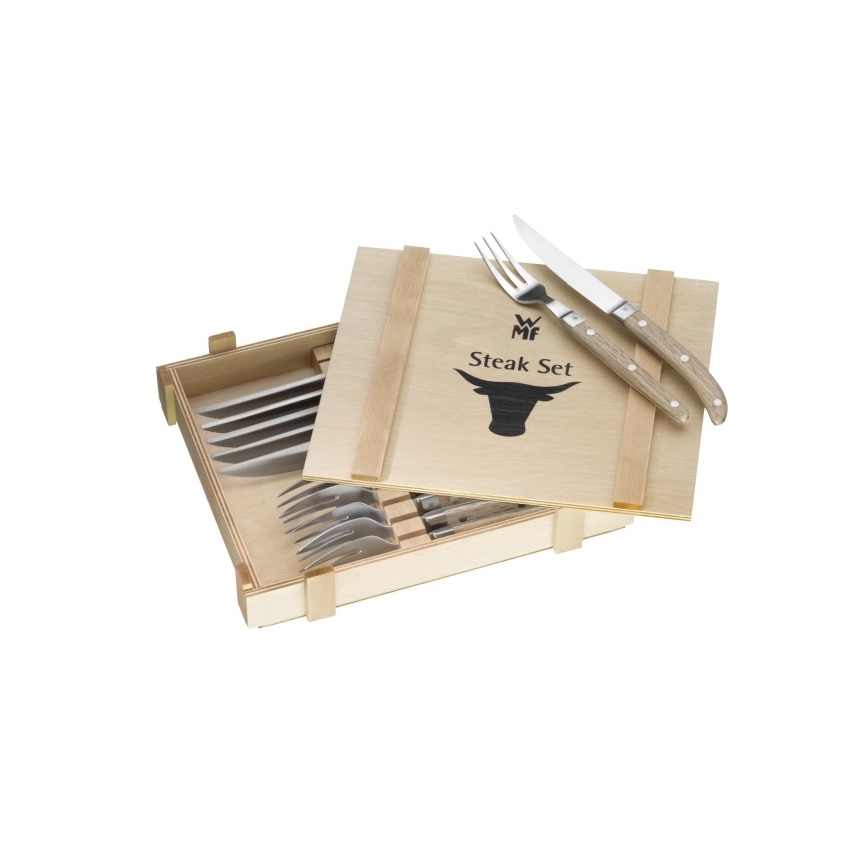 WMF - Ensemble de 12 couverts à steak RANCH