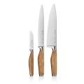 WMF - Ensemble de 3 couteaux de cuisine GRAND WOOD