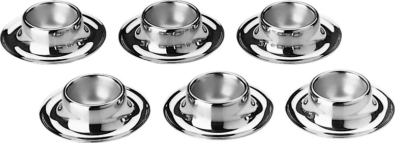 WMF - Ensemble de 6 coquetiers CROMARGAN AKTUELL en acier inoxydable